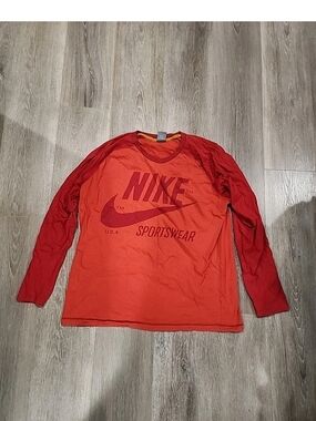 Red Long Sleeve T Shirt Mens Nike Xxl